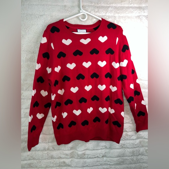 Charter Club Red Sweater CL Valentines!! - Picture 2 of 5